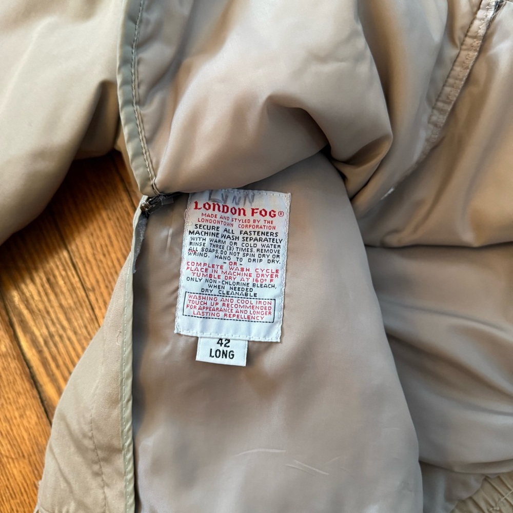 80โs London Fog Vintage Jacket w/ Removable Liner - Picture 9 of 16